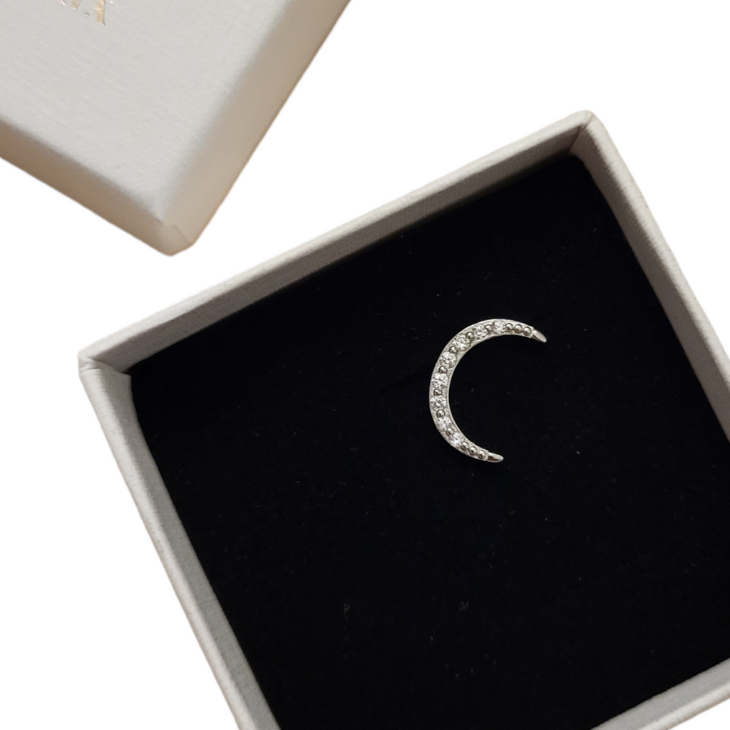 Moon piercing sølv